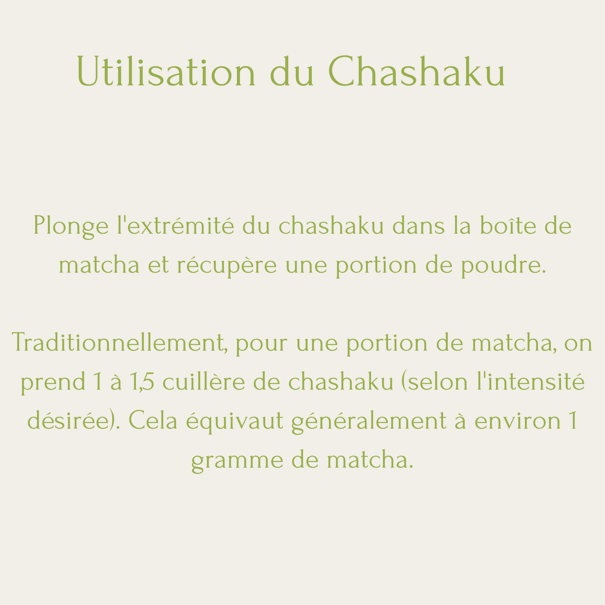 Chashaku (cuillère en bambou)